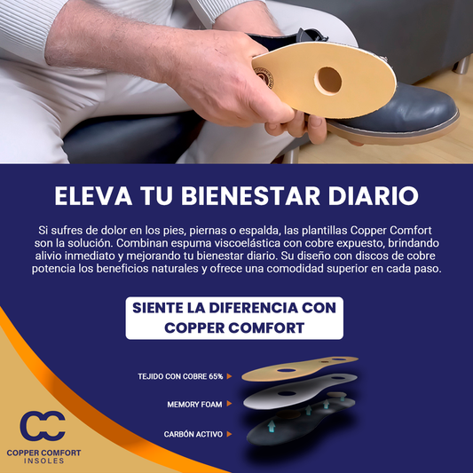 Plantillas Ortopédicas Copper Comfort
